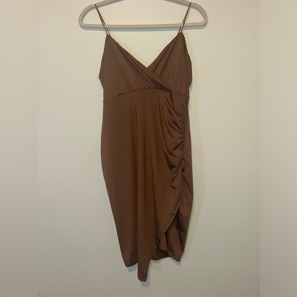 Wet Seal / Brown Dress / Size Large / Stetch Material
